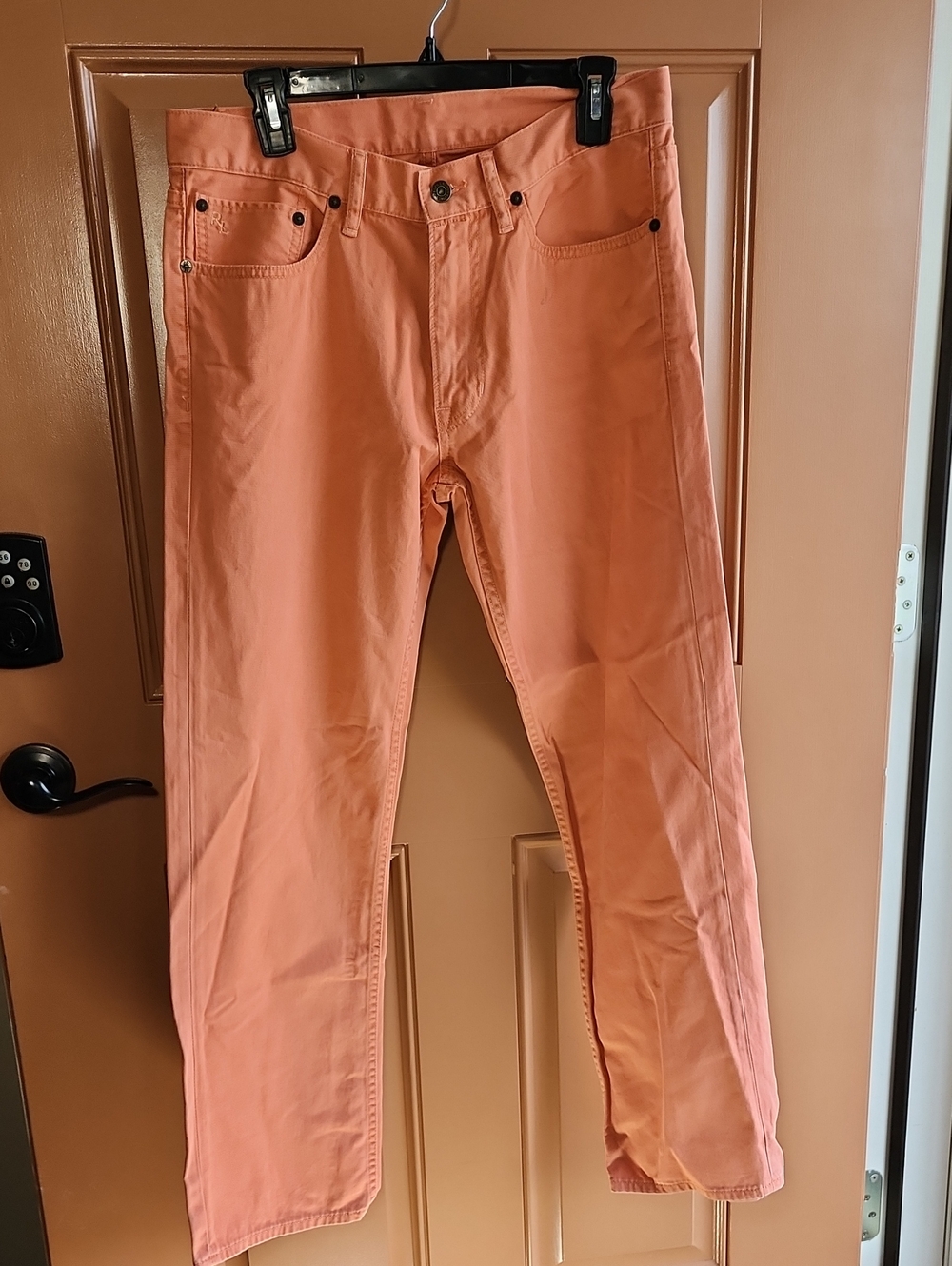 Ralph Lauren Polo Salmon Peach Orange Straight-Leg Pants